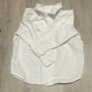 4/$30 Kids White Button-Up Shirt